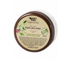 Крем для лица для зрелой кожи с гиалуроновой кислотой и маслом зеленого кофе OZ! Organic Zone