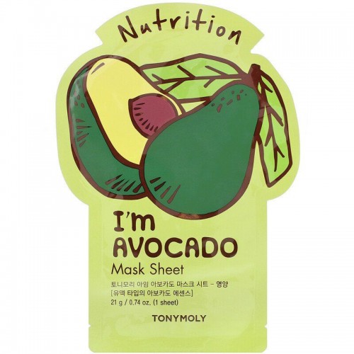 Tony Moly Avokado Mask Sheet Nutrition Тканевая маска с экстрактом авокадо