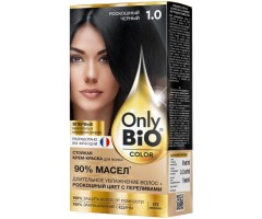 Стойкая крем-краска для волос серии Only Bio COLOR Тон 1.0 Роскошный черный