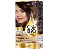 Стойкая крем-краска для волос серии Only Bio COLOR Тон 3.0 Темный каштан