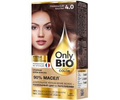 Стойкая крем-краска для волос серии Only Bio COLOR Тон 4.0 Роскошный каштан