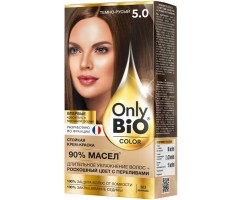 Стойкая крем-краска для волос серии Only Bio COLOR Тон 5.0 Темно-русый