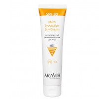 ARAVIA Prof Крем д/лица солнцезащитный увлажняющий Multi Protection Sun Cream SPF30